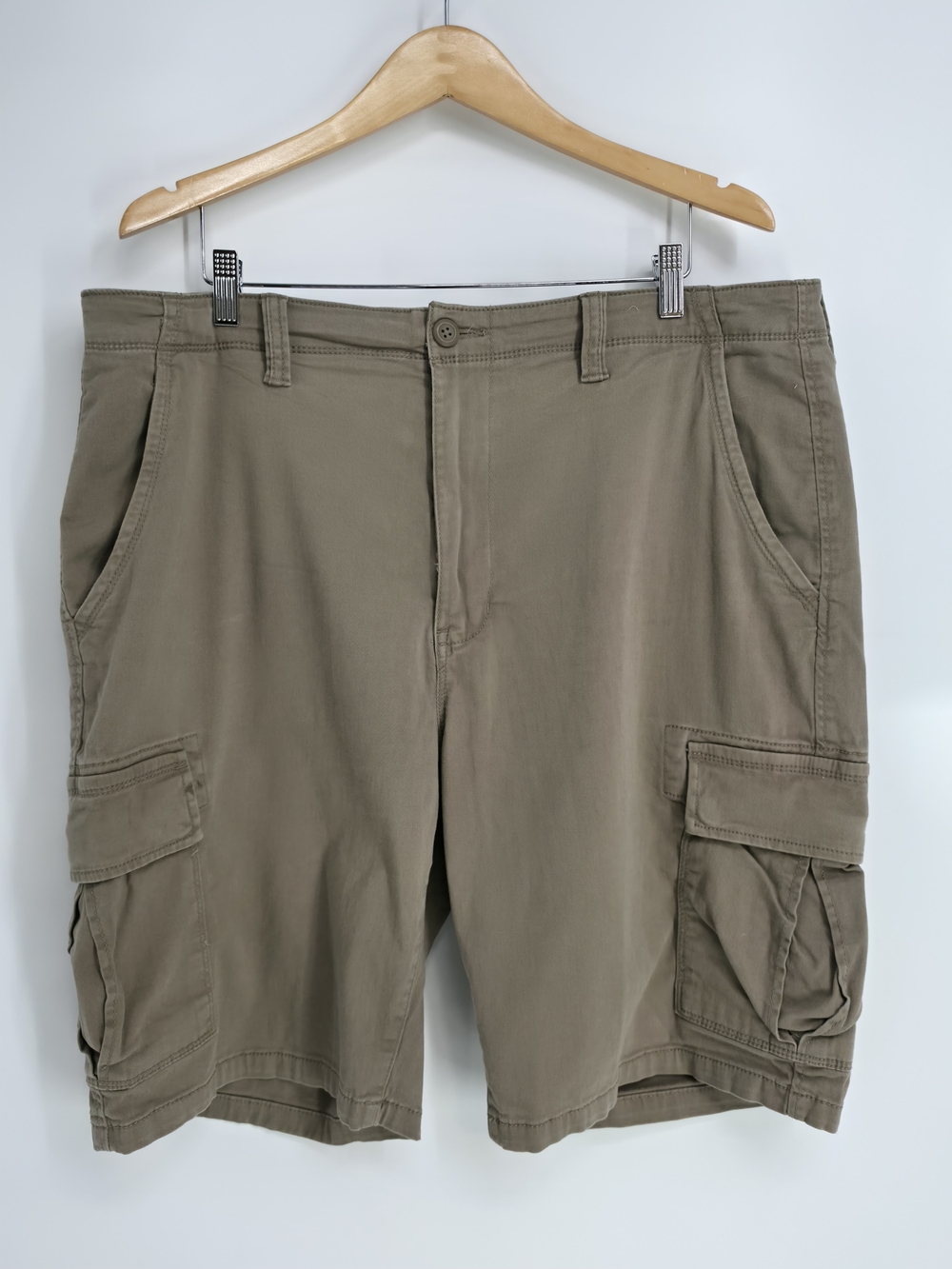 Arizona Jean Co Cargo Shorts Khaki Flex Classic Fit Size 40 Outdoor Utility